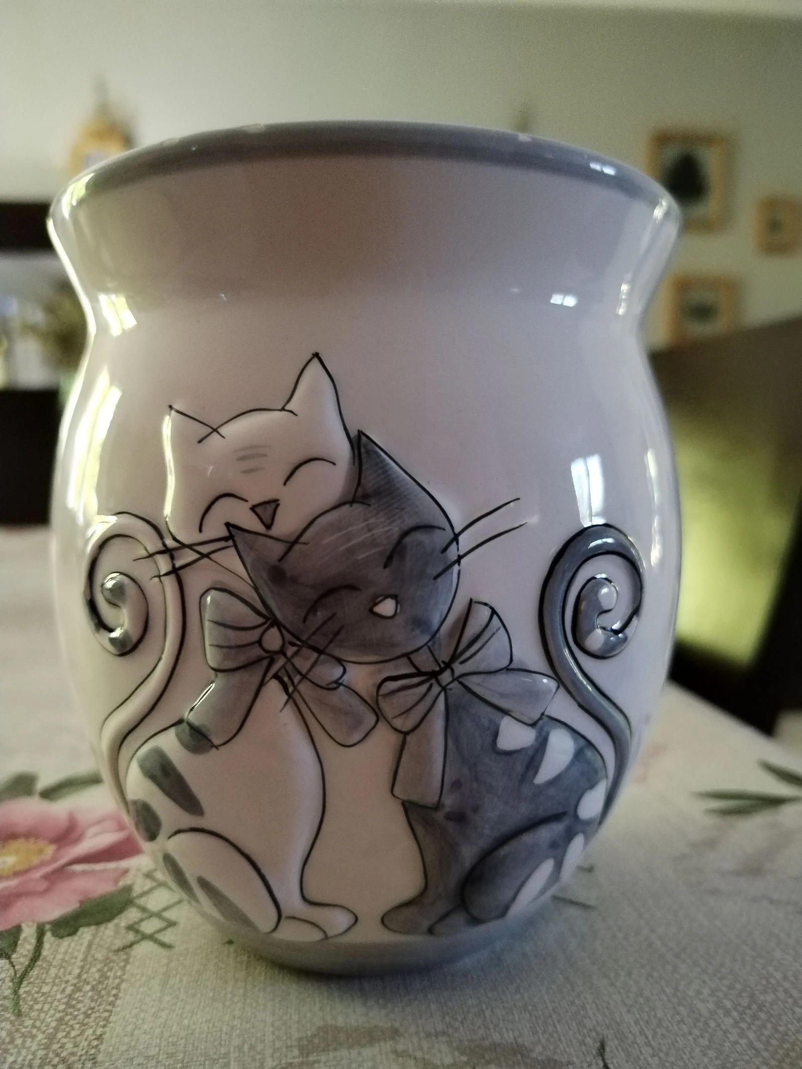 Precioso jarro de loza colección chachat, fabricación francesa – photo 2